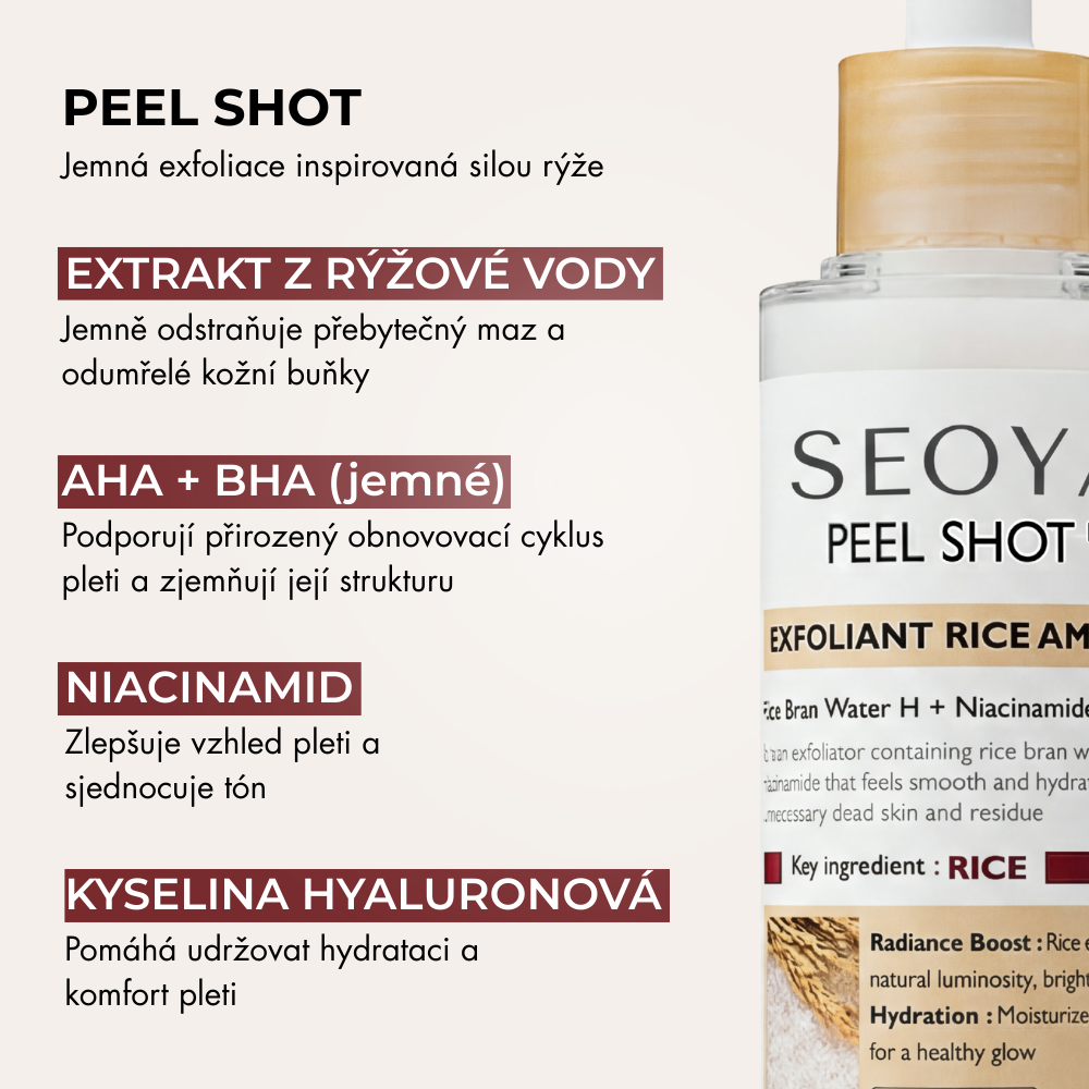 SEOYA – Korejský rýžový peeling 30 ml