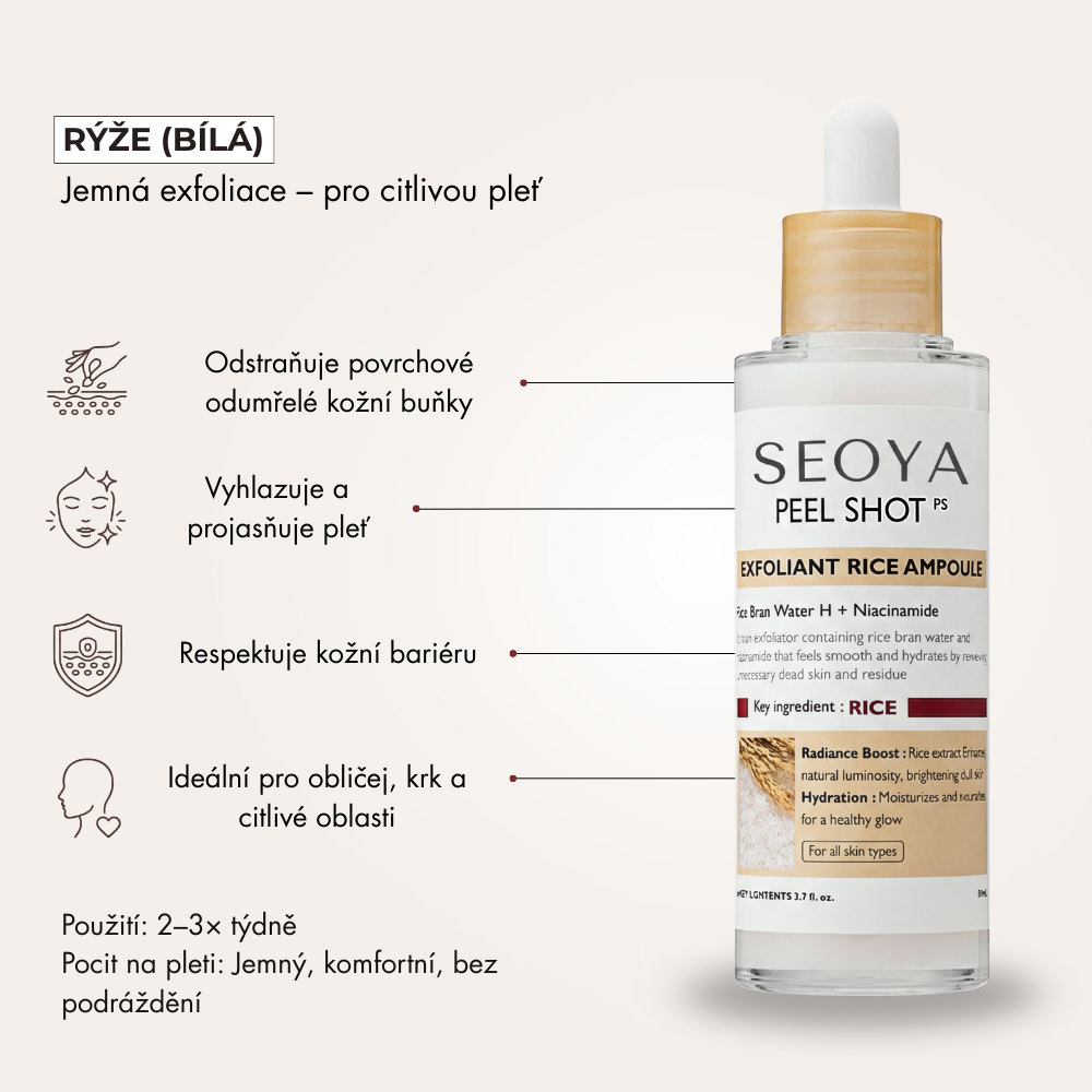 SEOYA – Korejský rýžový peeling 30 ml