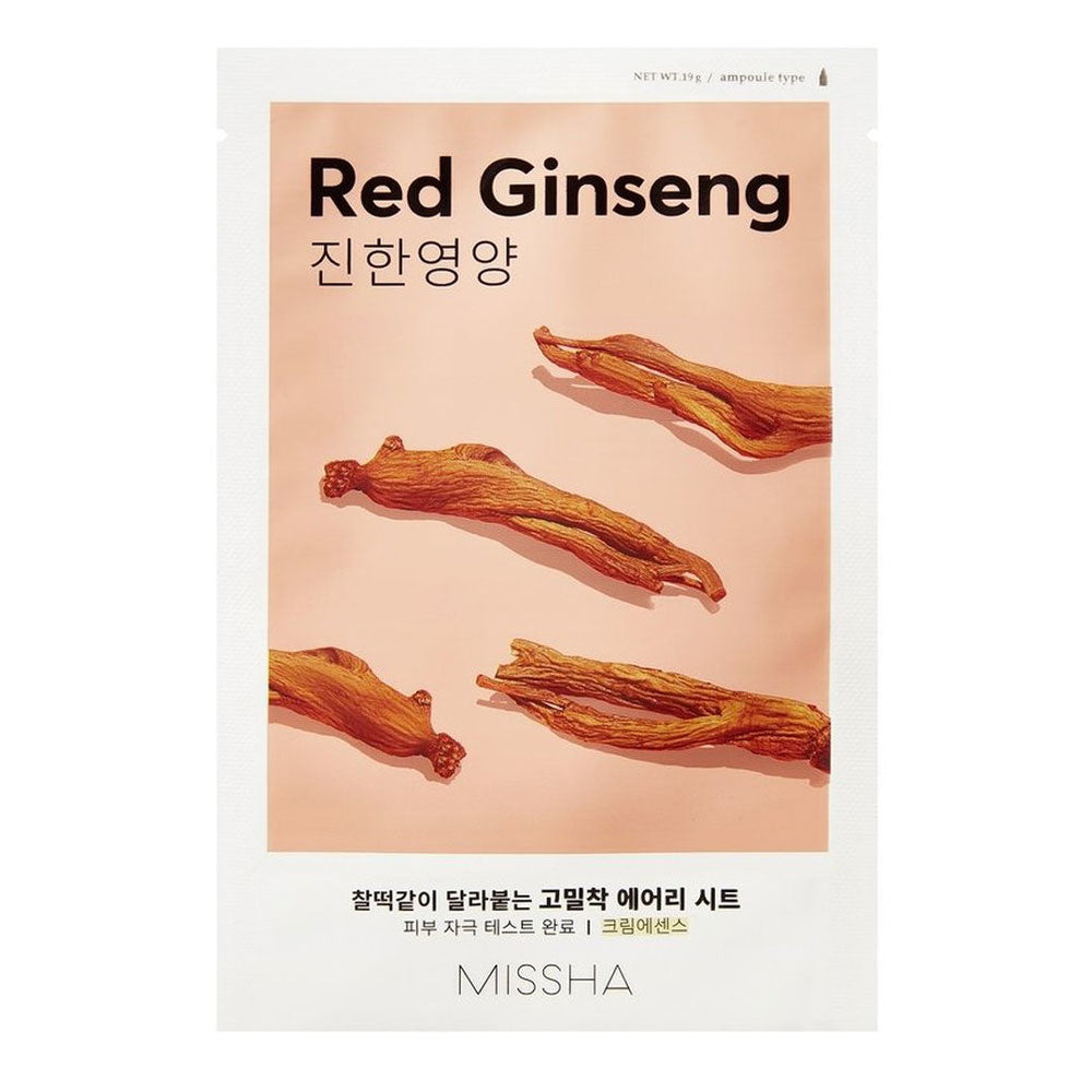 MISSHA Airy Fit Sheet Mask, plátýnková maska na obličej, varianta Aloe