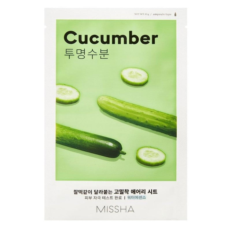 MISSHA Airy Fit Sheet Mask, plátýnková maska na obličej, varianta Aloe