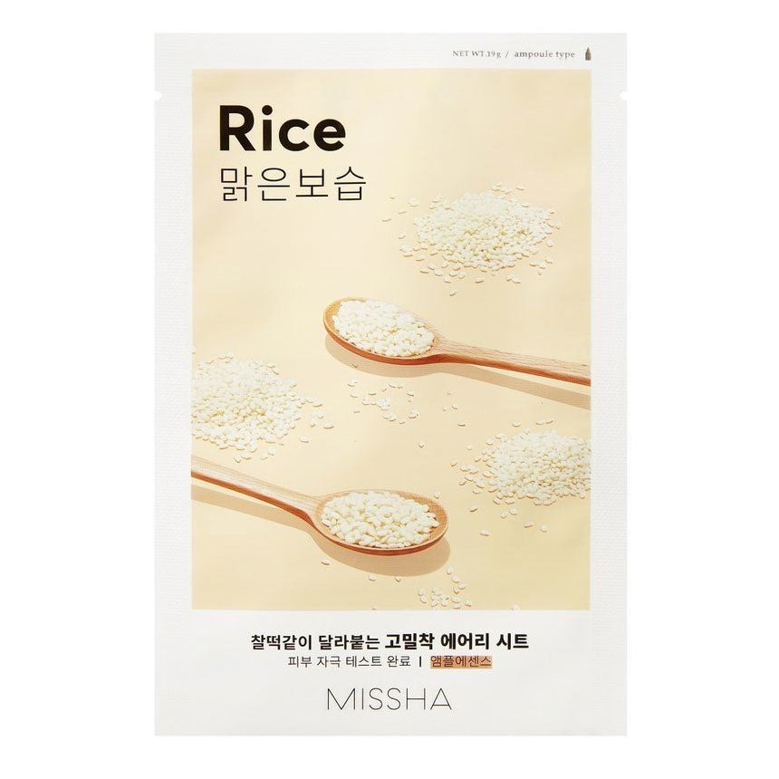 MISSHA Airy Fit Sheet Mask, plátýnková maska na obličej, varianta Aloe