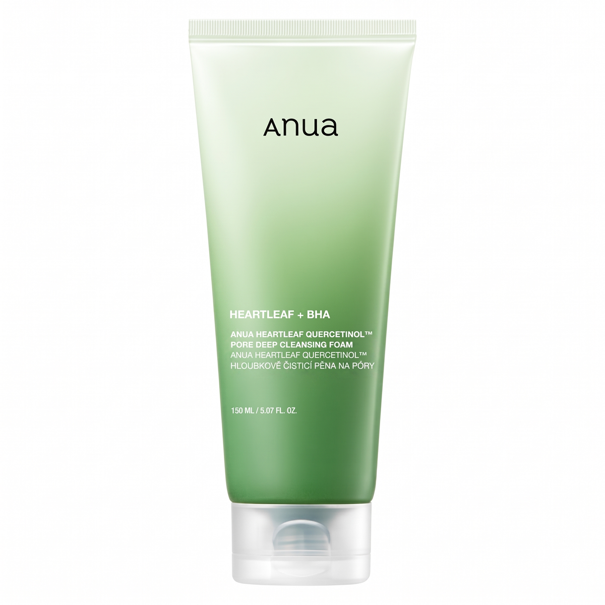 ANUA HEARTLEAF QUERCETINOL PORE DEEP CLEANSING FOAM – HLOUBKOVĚ ČISTICÍ PĚNA NA PÓRY