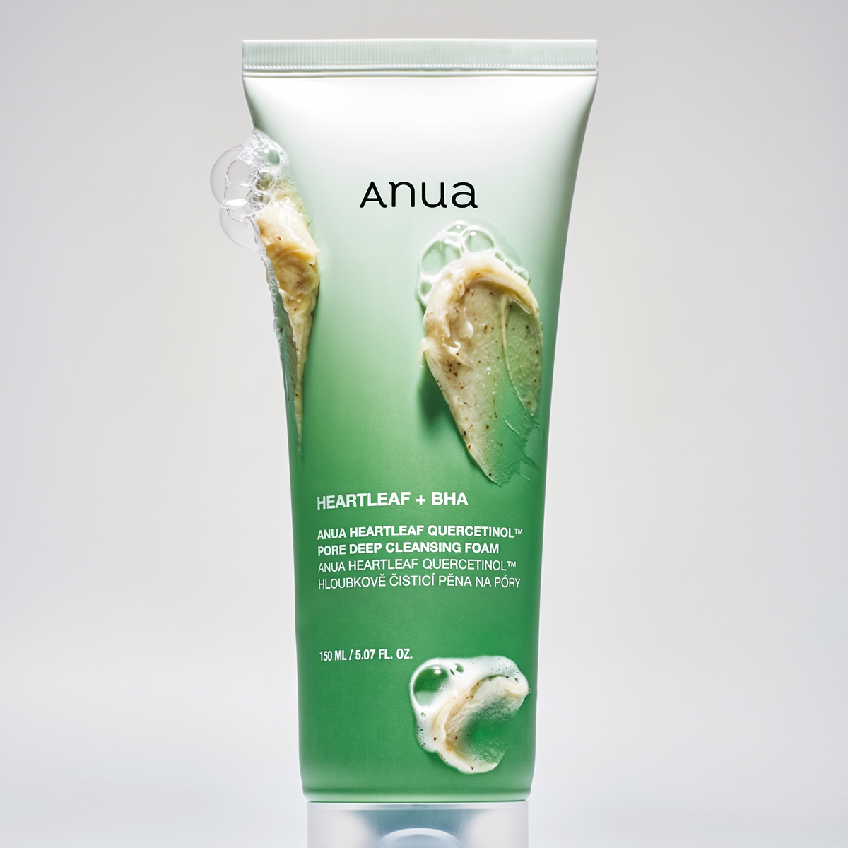 ANUA HEARTLEAF QUERCETINOL PORE DEEP CLEANSING FOAM – HLOUBKOVĚ ČISTICÍ PĚNA NA PÓRY